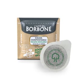 100 ESE-Kaffeepads 44mm – Caffè Borbone Schwarze Mischung Kompostierbares Filterpapier | Recyclingfähige Verpackung | Kompatibel mit ESE-System
