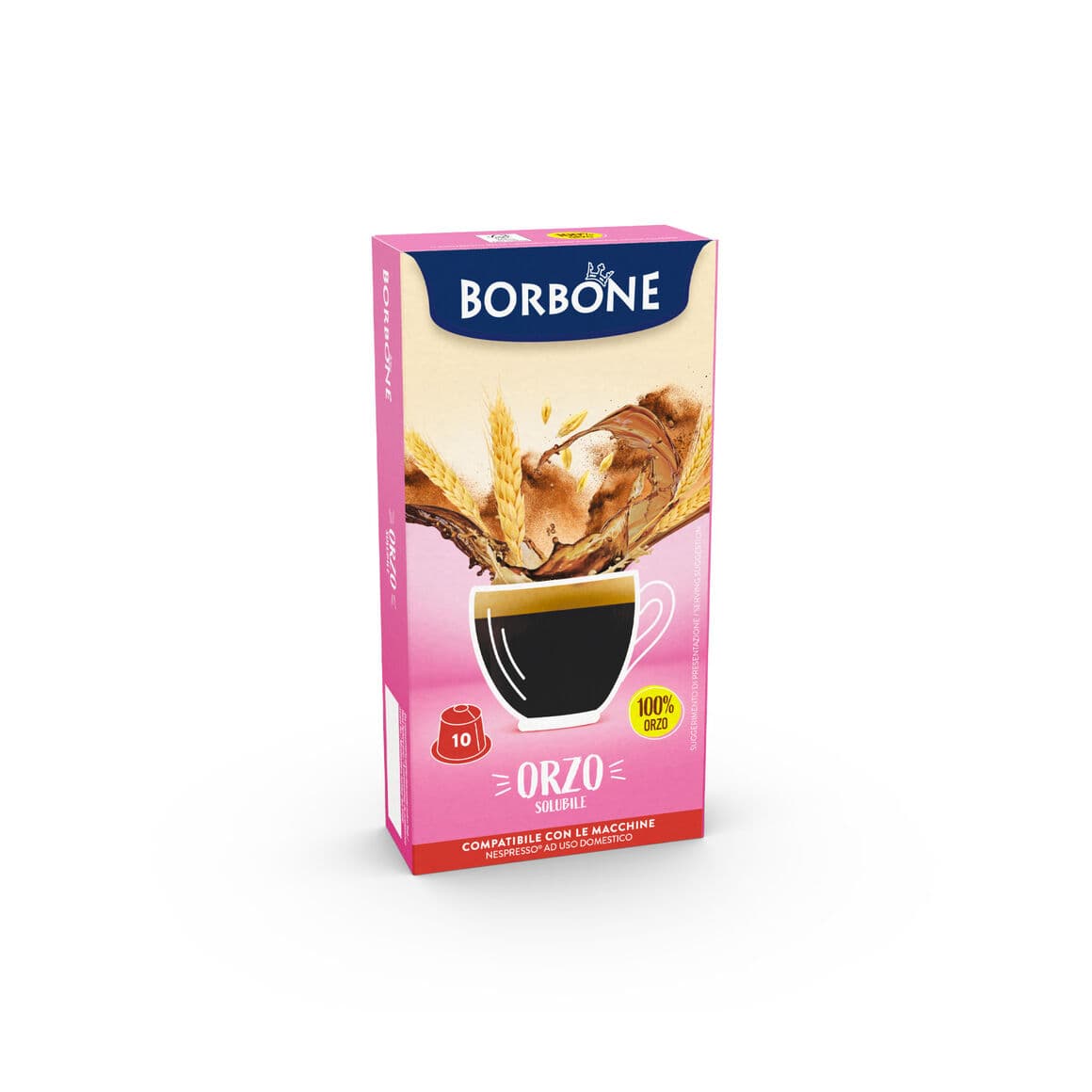 10 Gersten-Kapseln – Lösliches Getränk Caffè Borbone Vita Kompatibel mit Nespresso®* Haushaltsmaschinen